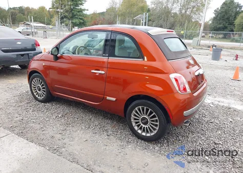 2012 Fiat 500C Lounge из США, поврежденный, VIN 3C3CFFER9CT386354